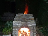 Patio Stone Fireplace 2